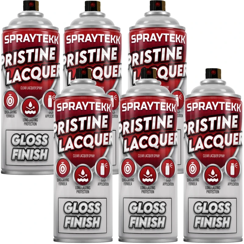 SPRAYTEKK Lacquer Spray Paint 400ml - Fast Drying Gloss Topcoat
