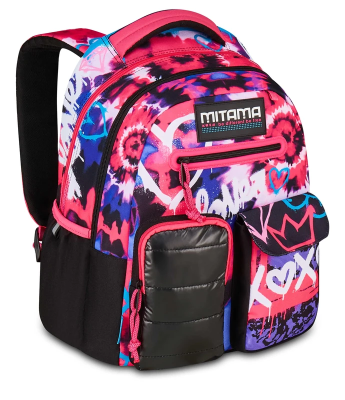 Seven SJ Mitama New Plus Type Love, Fuchsia, Primary School Backpack, 30 L, Super Capacity, Ergonomic, Robust, for Girls, Fuchsia, One Size, Casual, fuchsia, One Size, Casual