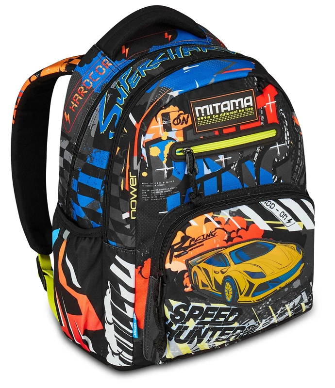 SJ Seven Mitama New Plus MITADRIFT Backpack, Blue, Elementary School Backpack, 30 L, Super Capacity, Ergonomic, Robust, for Children, blue, Taglia unica, Casual