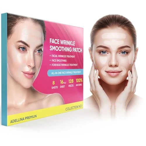 Anti-Wrinkle Forehead and Facial Patches – Overnight Triangle Patches for Forehead, Smile Lines & Under-Eye – 144 pcs (Red2)