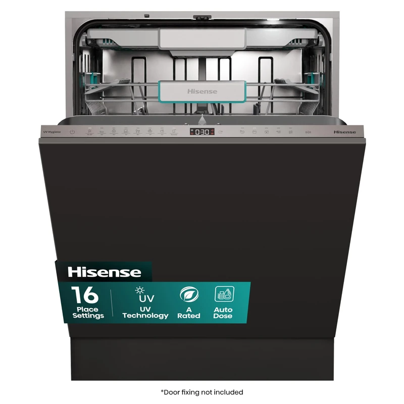 Hisense Integrated Standard Dishwasher - Black - A Rated