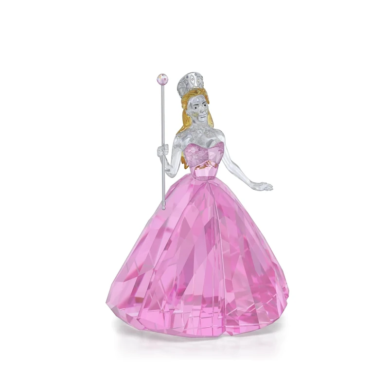 Swarovski Wicked Glinda Upland Figurine, Multicoloured Faceted Crystal with Metallic Chrome Accents, Part of the Wicked Collection