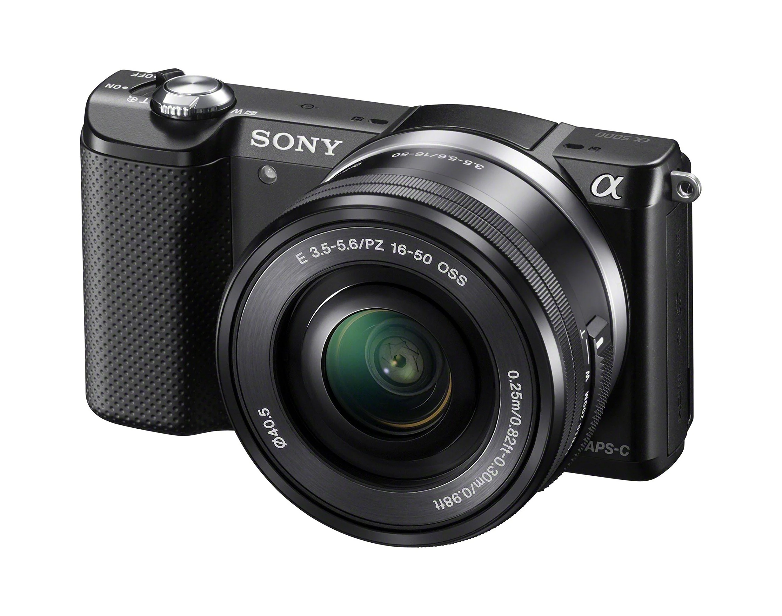 Sony Alpha A5000 Mirrorless Digital Camera with 16-50mm OSS Lens Black (Renewed)