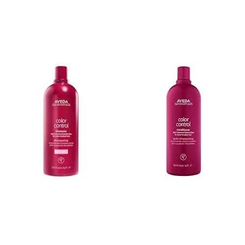 Aveda Color Control Rich Shampoo & Conditioner Duo | Protects Colour-Treated Hair | Fights Colour Fading | Silicone Free | for Medium to Thick Hair | 97%+ Naturally Derived* | Litre Size