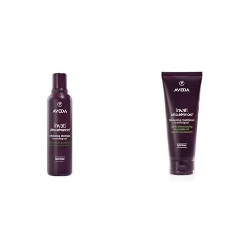 Aveda Invati Ultra Advanced Exfoliating Shampoo & Thickening Conditioner Light Duo | for Fine to Medium Thinning Hair Types | Normal to Oily Scalp | Part of 4-Step System | 198ml
