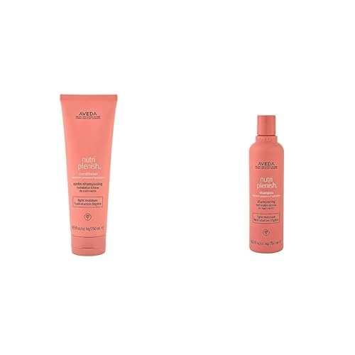 Aveda Nutriplenish Light Moisture Shampoo & Conditioner Duo | for Normal to Dry Hair | Organic Pomegranate Oil, Coconut Oil, Mango Butter | 250ml