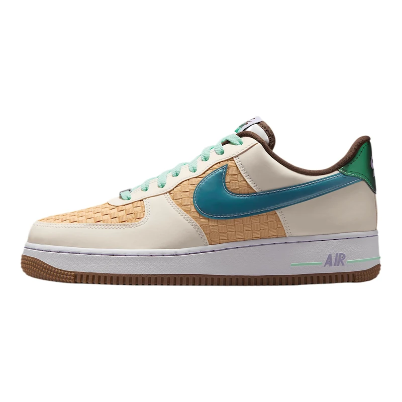 NIKE Men's Air Force 1 Retro Sneaker, Summit White Glacier Blue Mint Foam, 4 UK