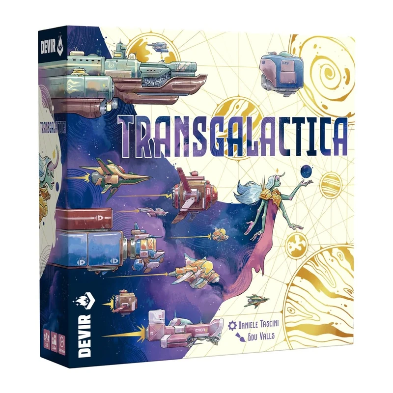 DEVIR | Thames & Kosmos Transgalactica Board Game | Space Strategy for Adults & Teens | Worker Placement & Engine Building | 2–5 Players | Ages 14+ | Sci-Fi Theme | Family Game Night