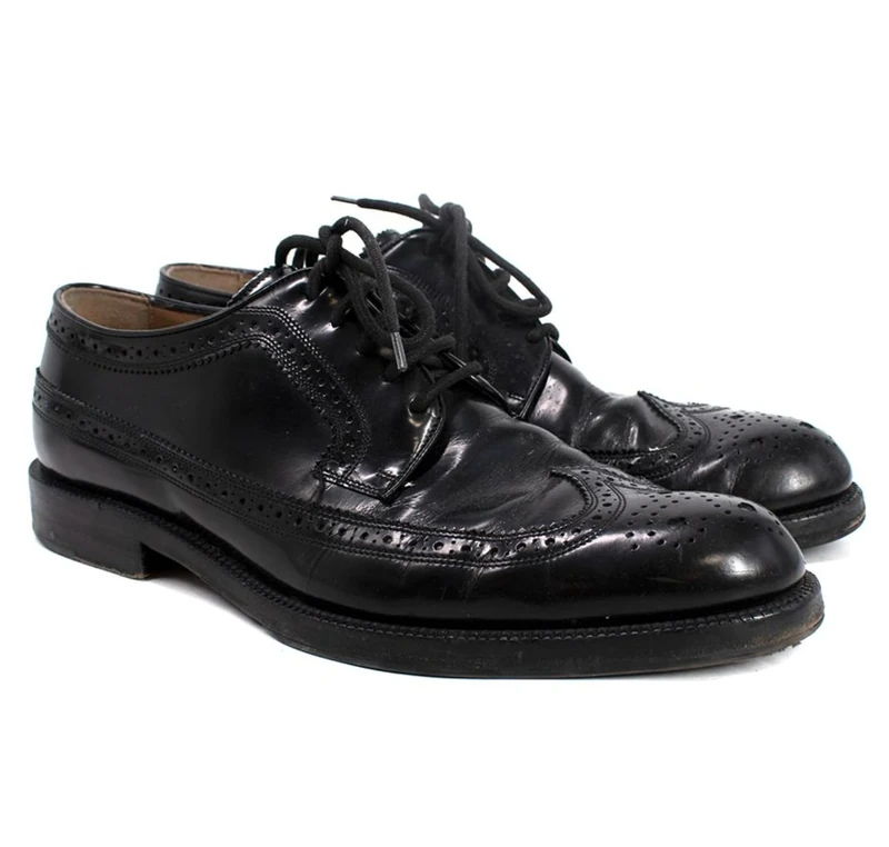 Jimmy Choo Pre-Loved Men's Classic Black Dress Brogues