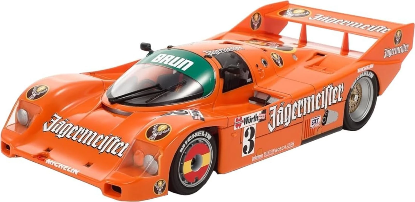 TAMIYA 24372 1:24 Porsche 962C Jägermeister Model Building Kit, Plastic Kit, Hobby, Crafts, Gluing, Model Kit, Model, Plastic Model Making