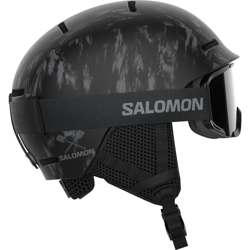 Salomon PLAYER COMBO Helmet, Kids Ski and Snowboard Helmet for Ski Snowboard, Mountain Safety, Outdoor Sports