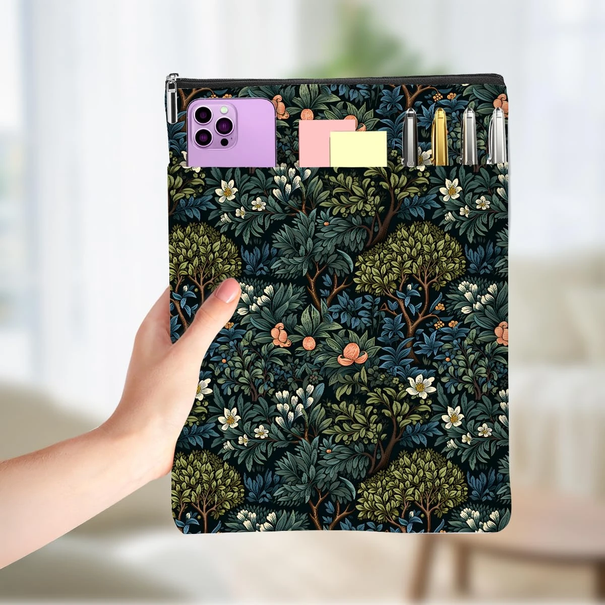 Book Lovers Gifts Book Sleeve Books Covers for Paperbacks with Zipper Front Pocket Bookish Accessories 08, Cute 0166, 12 x 8.9 inches