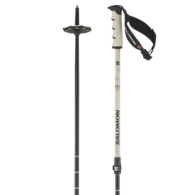 Salomon STEEP VARIO S3 Trekking Poles, Adjustable Lightweight Hiking Poles for Ski Snowboard and Outdoor Adventure