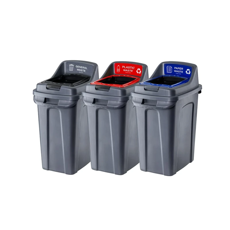 Blake & White Purely Kind 50ltr Open Bin Set of 3