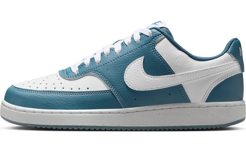 Nike Women's Court Vision Lo Nn Sneaker, White/Smokey Blue, 3.5 UK