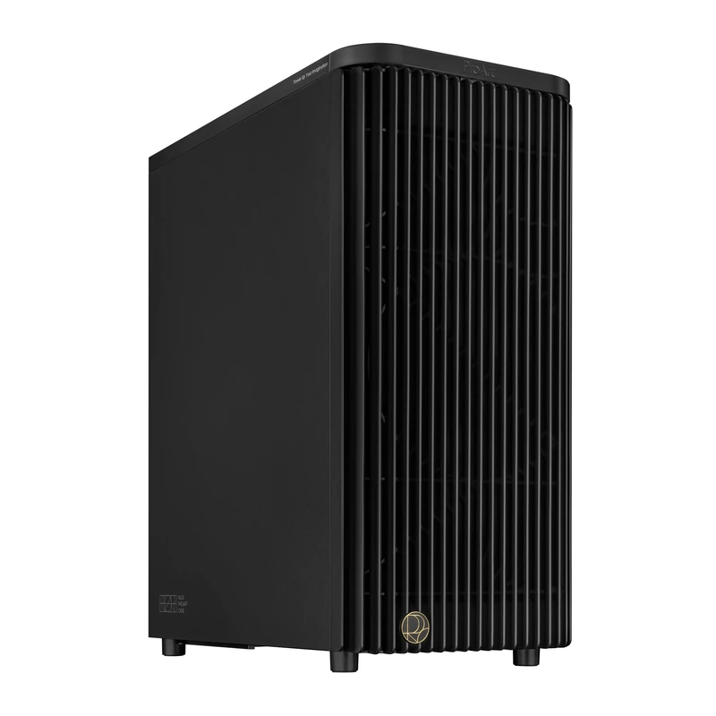 ProArt PA401 Metal PWM Black ATX Mid-Tower Case (Dual 160 mm Ring Fan Blades, Left-Side Panel Lock, Power and Reset Button Lock, Detachable PSU Bracket)