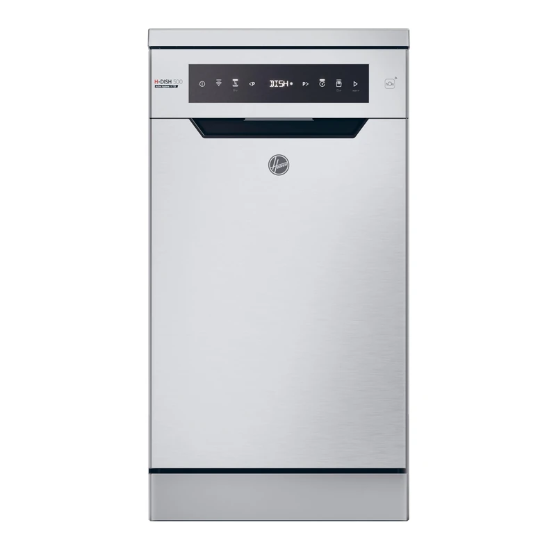 Hoover H-DISH 500 HF0C3SB0FX-80 Free Standing Slimline Dishwasher, 10 Place Settings, Stainless Steel, C Rated