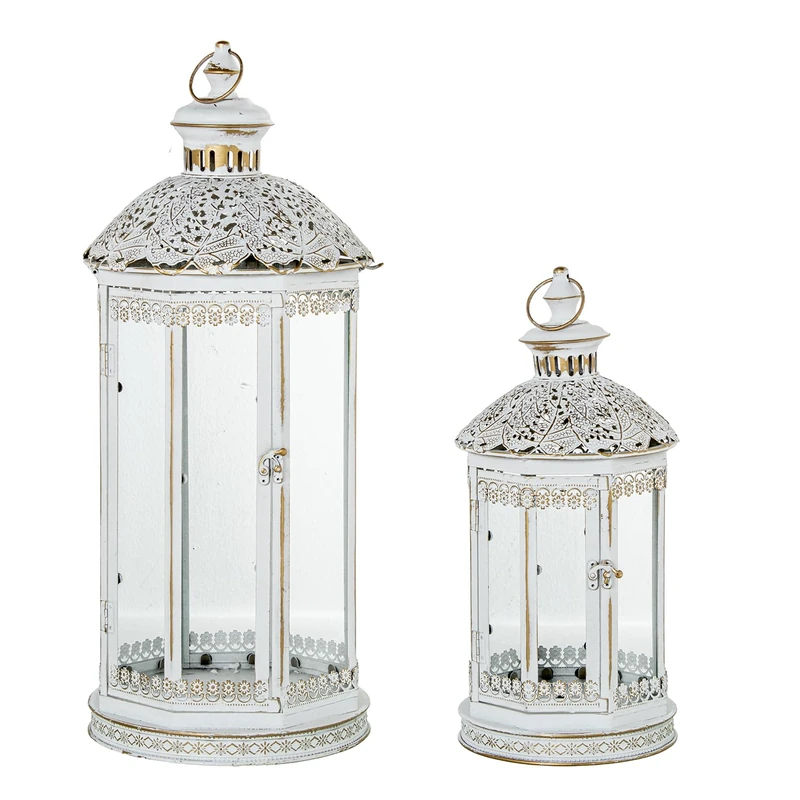AlexandreHouse Set 2 Headlights Metal Golden/BLA NCO