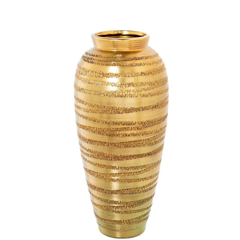 CERAMIC VASE 60CM GOLD