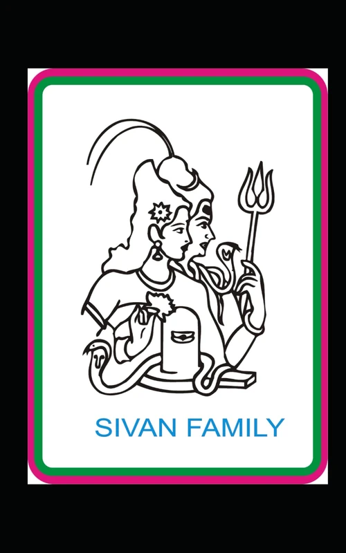 lord shivan family picture book: coloring sketchbooks