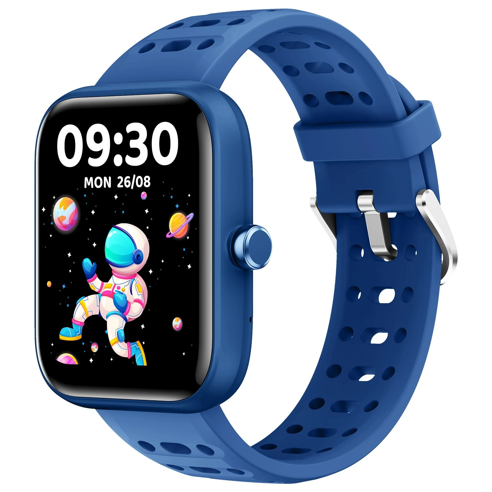 Kids Smart Watch for Boys, 1.83" DIY Face Fitness Watch Pedometer, Without/with APP Heart Rate Sleep Tracker, IP68 Waterproof Calorie Step Counter, 81 Sport Modes, Puzzle Games for Children 5-16, Blue