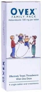 Threadworm Treatment Pack - One Easy Swallow Dose for Adults & Kids