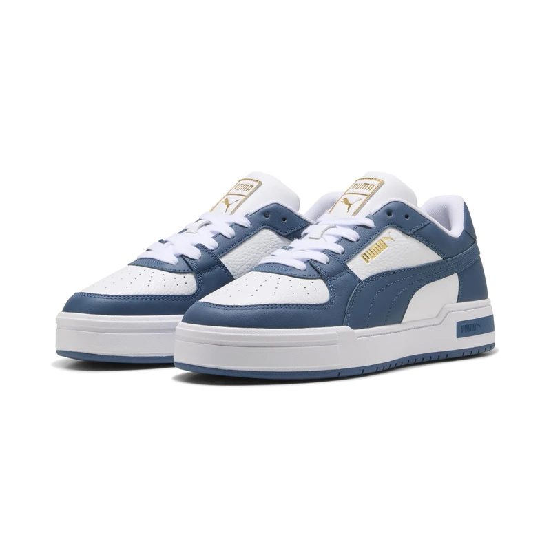 PUMA Unisex CA Pro Classic II Trainers, PUMA White-Dark Indigo, 8