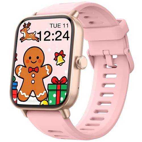 Kids Smart Watch, Kids Watch No Phone Needed Heart Rate & Sleep Tracker, Stress & SpO2 Monitor, 1.8'' Fitness Tracker Step Counter, Alarm Clock, Games, Swimming Watch for Boys Girls Teens Aged 5+