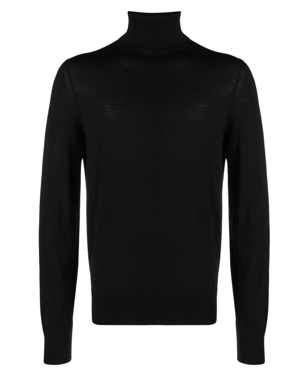 Tom Ford Pre-Loved Men's Black Wool Roll Neck Jumper