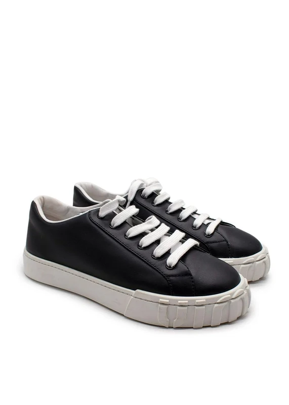 Miu Miu Pre-Loved Men's Black and White Chunky Trainers