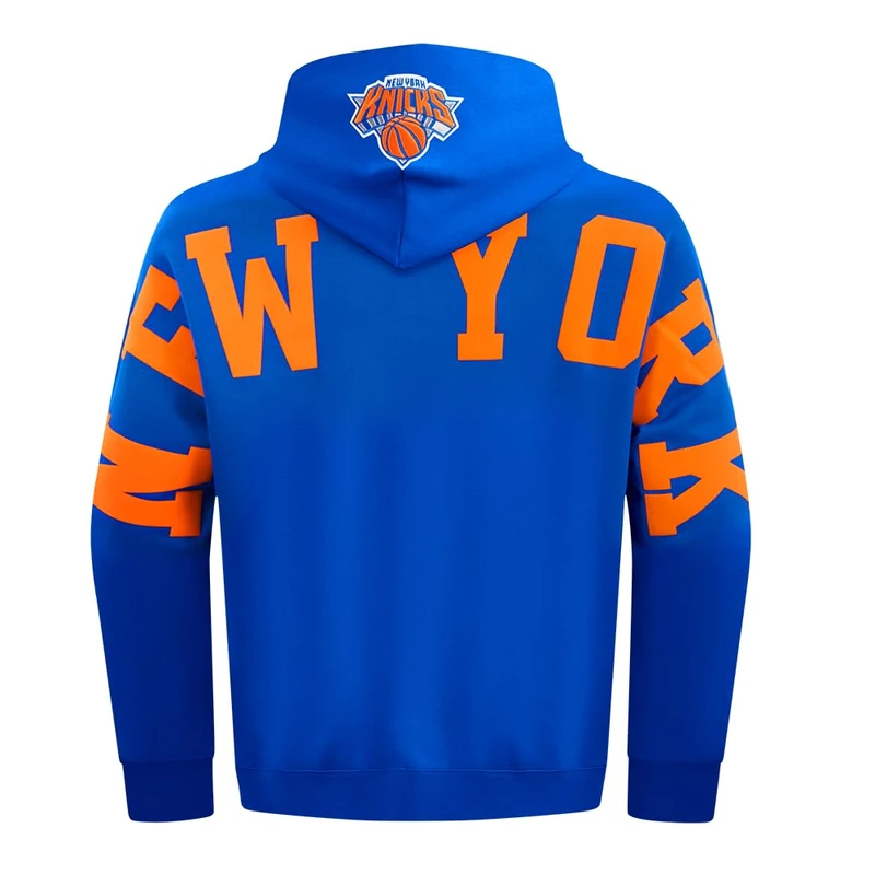 Pro Standard Mens NBA New York Knicks Wingspan Pull Over Hoodie Royal Blue 2XL