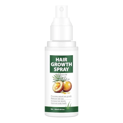 Hair Growth Oil Spray, Hair Loss Treatment for Women Men, with Batana, Rosemary, Castor and Ginger Oil, Promote Growth, Gentle Non-Irritating, 3.38 FL.OZ AOPEIBOTO