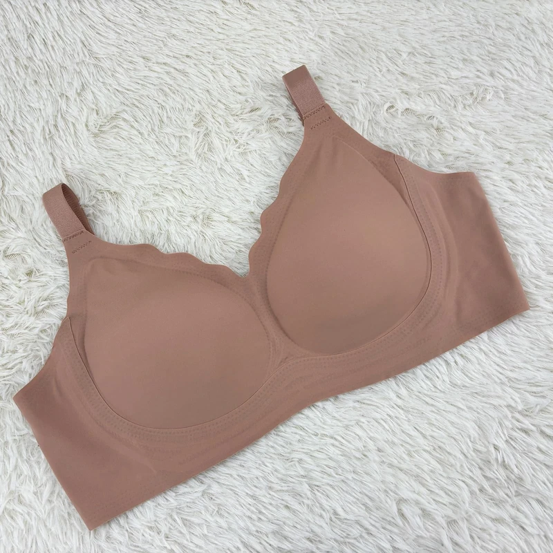 Seamless Push Up Bras for Women No Underwire Full Coverage Everyday Comfortable T Shirt Bra with Supportive Wireless Bralette, 002-color3, Medium