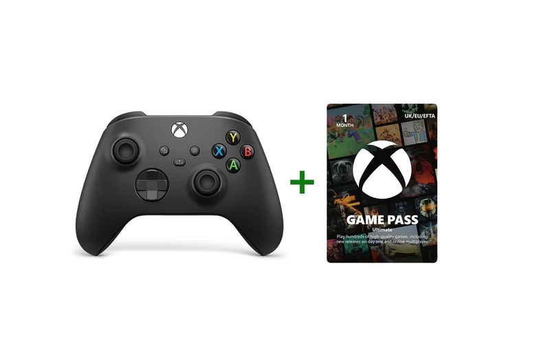 Xbox Wireless Controller - Carbon Black + Game Pass Ultimate | 1-Month Membership