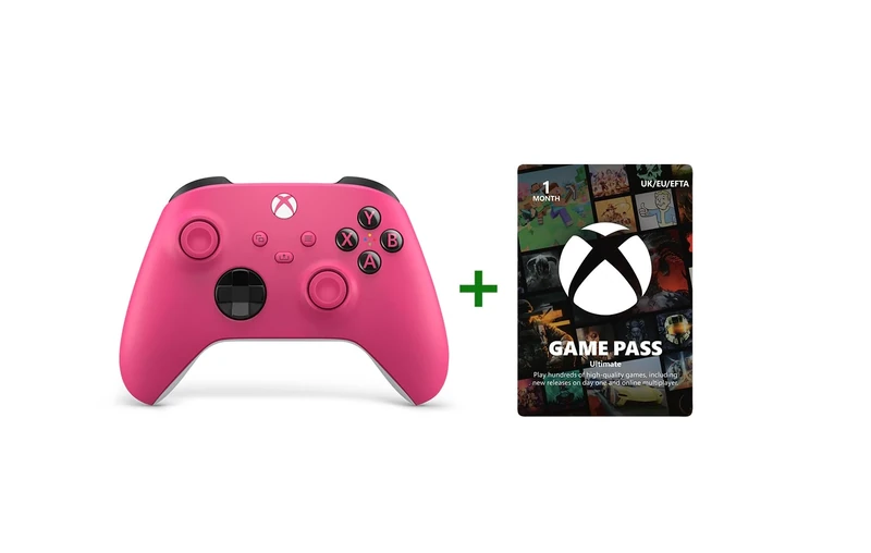 Xbox Wireless Controller - Deep Pink + Game Pass Ultimate | 1-Month Membership