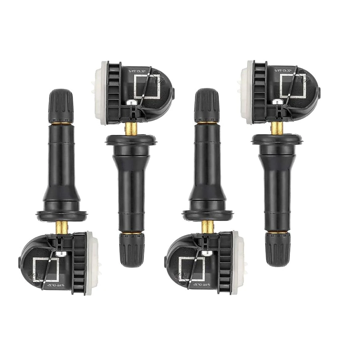 Tyre Pressure Sensor 4Pcs, Tpms Sensor, Tire Pressure Monitoring Sensors 1862980, 2036832, 2318530 Compatible with Ford Ranger Ecosport Mondeo Fiesta Focus