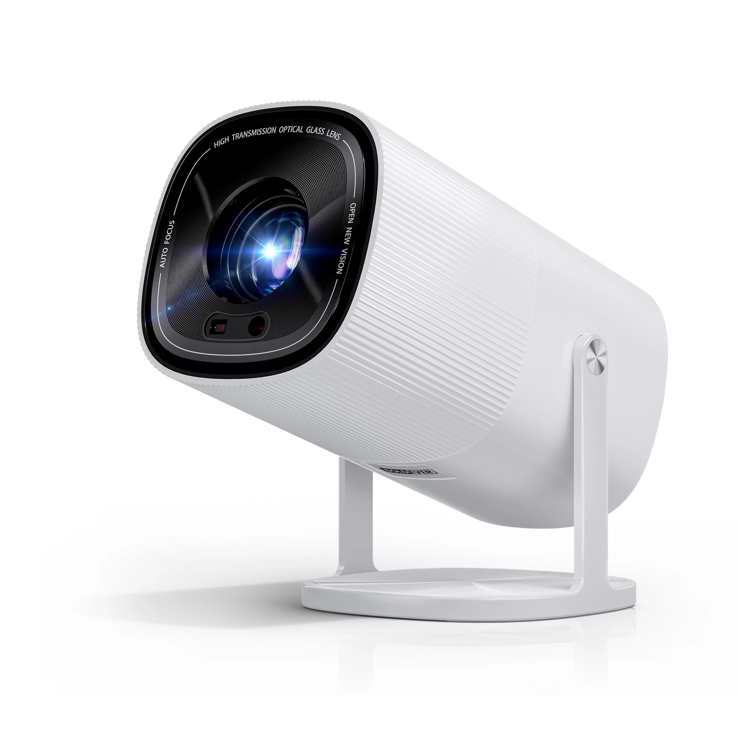 Mini Projector, Support 4K 1080P Portable Projector with WiFi and Bluetooth, Boldever Smart Proyector Netflix-Officially-Licensed, TOF Auto Focus & Keystone, 270° Rotation Stand for Bedroom