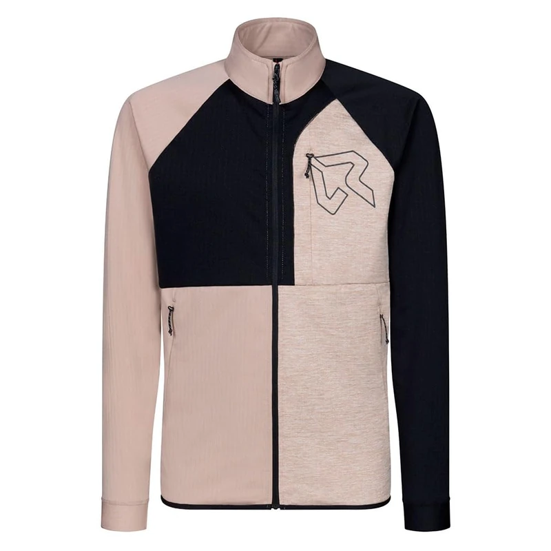 Rock Experience HEADWALL FZ Man Fleece Outdoor Hiking Sweatshirt Beige/Black