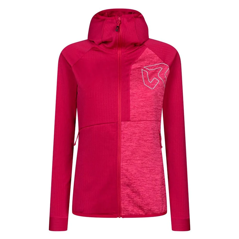Rock Experience HEADWALL Hoodie FZ Woman Fleece | Outdoor Hiking Sweatshirt Fuchsia/Pink
