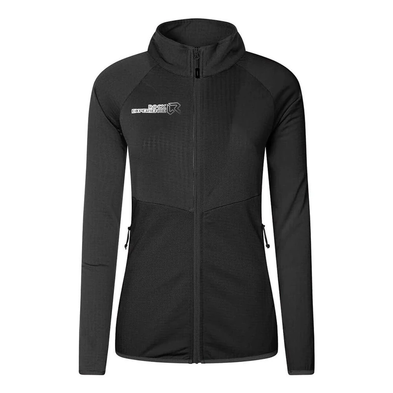 Rock Experience | RE.Albatross FZ Woman Fleece | Outdoor Hiking Sweatshirt Black