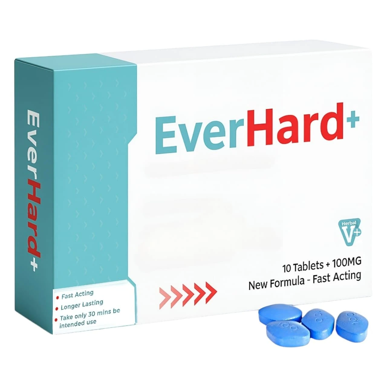 EverHard - Men's Vitality Supplement - Fast-Acting, 10 Tablets - Supports Stamina, Energy & Normal Testosterone Levels - Reduces Fatigue - Made in The UK