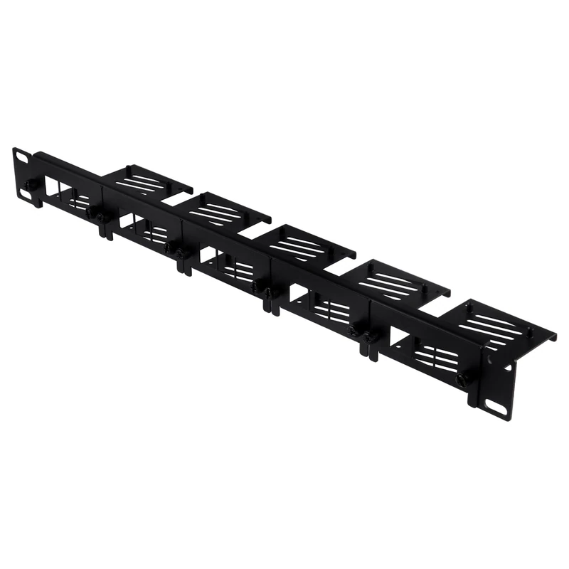 GeeekPi 19 inch 1U Rackmount for Raspberry Pi 5/4B/3B+/3B, holds up to 5 Raspberry Pi Boards, with Removable Front Brackets, Compatible with 19 inch Server Cabinets