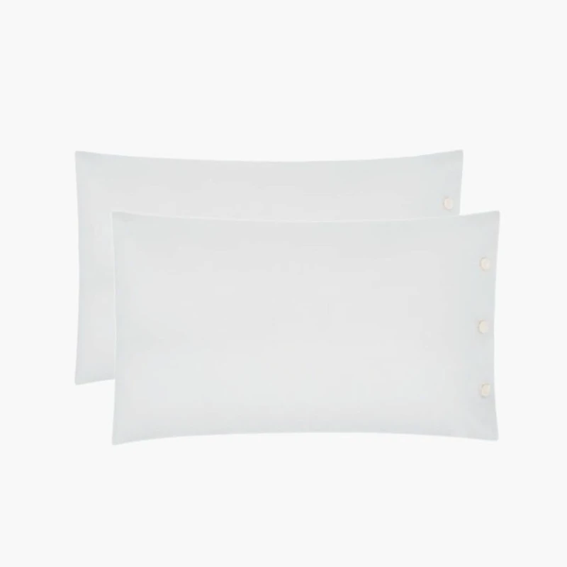 Bellora - Pillow Cases for Bed 50 x 80 cm - 100% Breathable Cotton - Protection and Comfort for the Pillow - Anti-Dust Mite Pillow Cases - Pillow Cover with Buttons - Pillow Cover