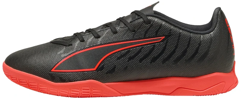 PUMA Unisex Ultra 6 Play IT Soccer Shoe, Black RED, 7.5 UK - Image 1