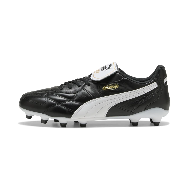 PUMA Unisex King TOP Firm Ground/Artifical Ground Football Boots, PUMA Black-PUMA White, 5.5 UK
