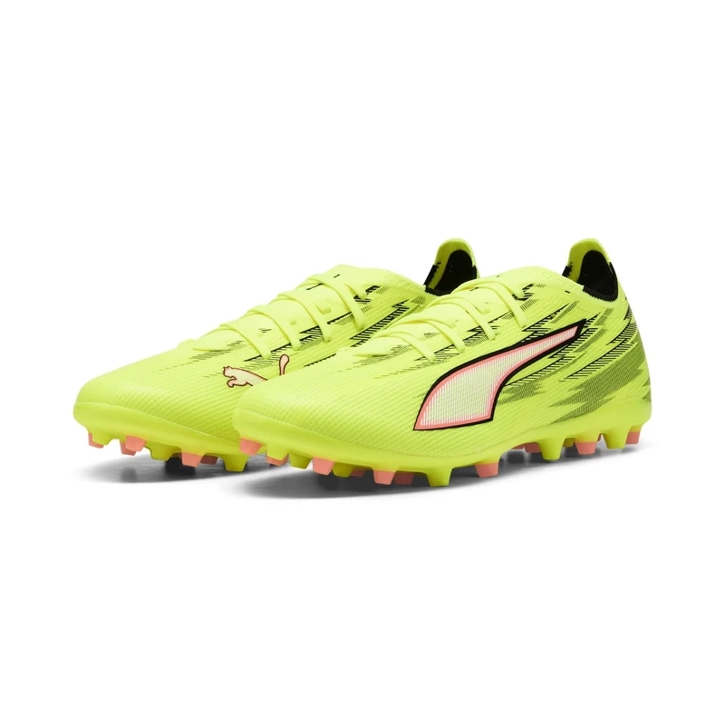 PUMA Unisex Ultra 6 Match Multi-Ground Football Boots, Yellow Alert-PUMA Black-Glowing Red-Lime Squeeze, 12 UK