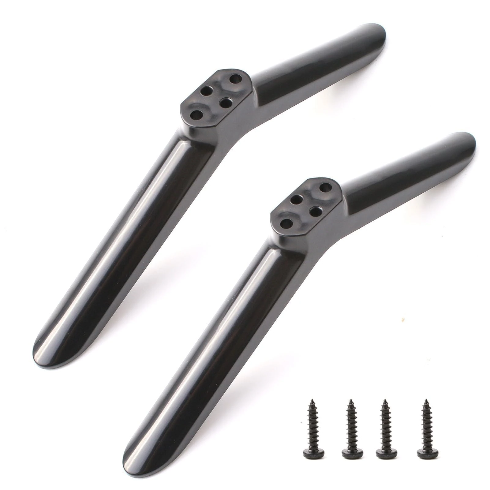 TV Stand Base Pedestal Feet for TCL Most 24in/32in/40in/49in, Non-Slip Universal TV Legs Television Table Top Desk Stand Base Replacement with Screw Compatible with Sharp/Samsung/Hisense/Lg/Roku/JVC