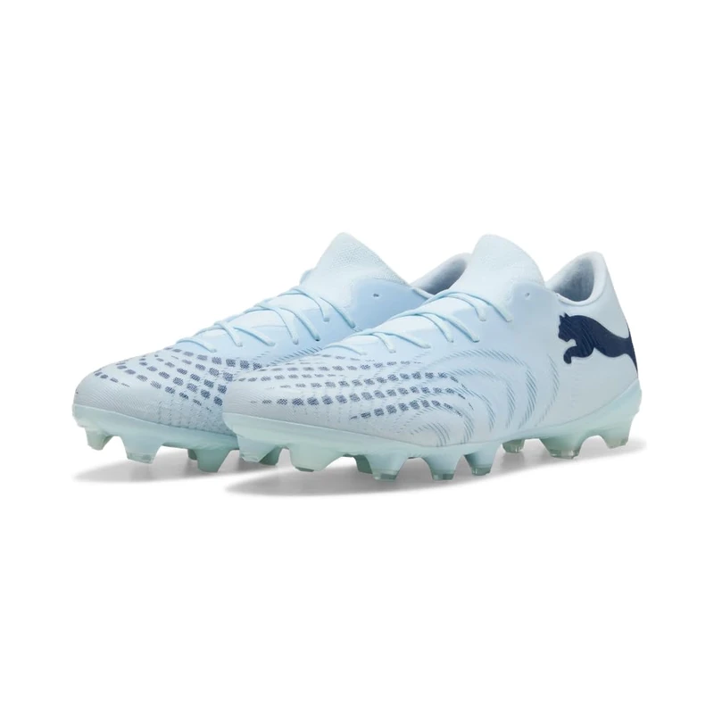 PUMA Unisex Future 9 Match Fusion Firm Ground/Artifical Ground Football Boots, ICY Blue-Blue Jewel, 7.5 UK