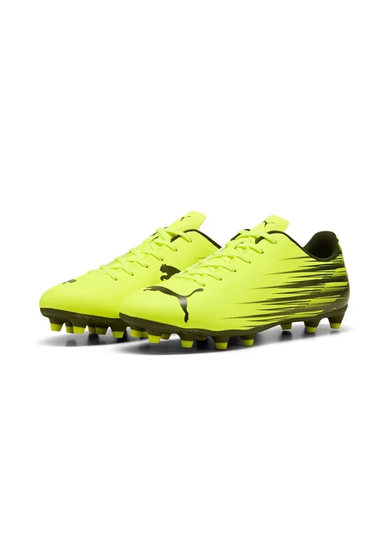 PUMA Men's ATTACANTO II Firm Ground/Artifical Ground Football Boots, Yellow Alert-PUMA Black, 9 UK