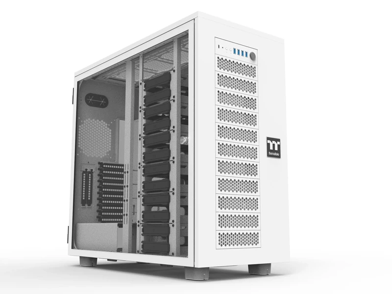 Thermaltake AX700 TG | Workstation Tower Case | Snow